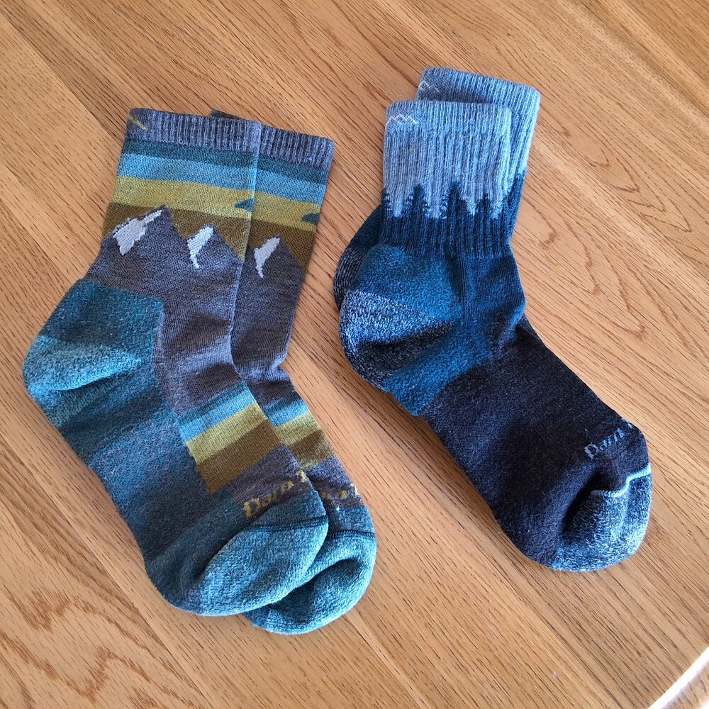 Two Pair Darn Tough Women's Small Socks merino wool